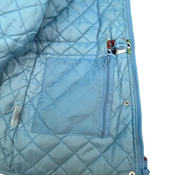 Hanna Andersson SIZE 120 6 7 Paisley White Blue Red Yellow Jacket Coat - Picture 9 of 12